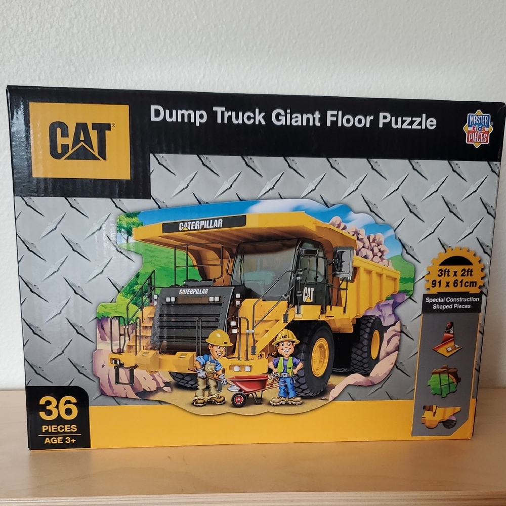 CAT Dump Truck Giant Floor Puzzle